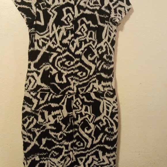 Pendleton Half Zip Dress Black & White GUC Size 4 - Picture 10 of 12